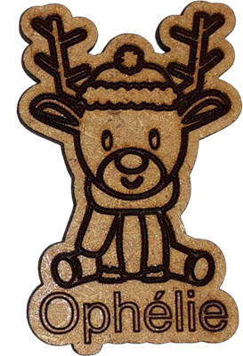 Magnet - Renne  personnalisable